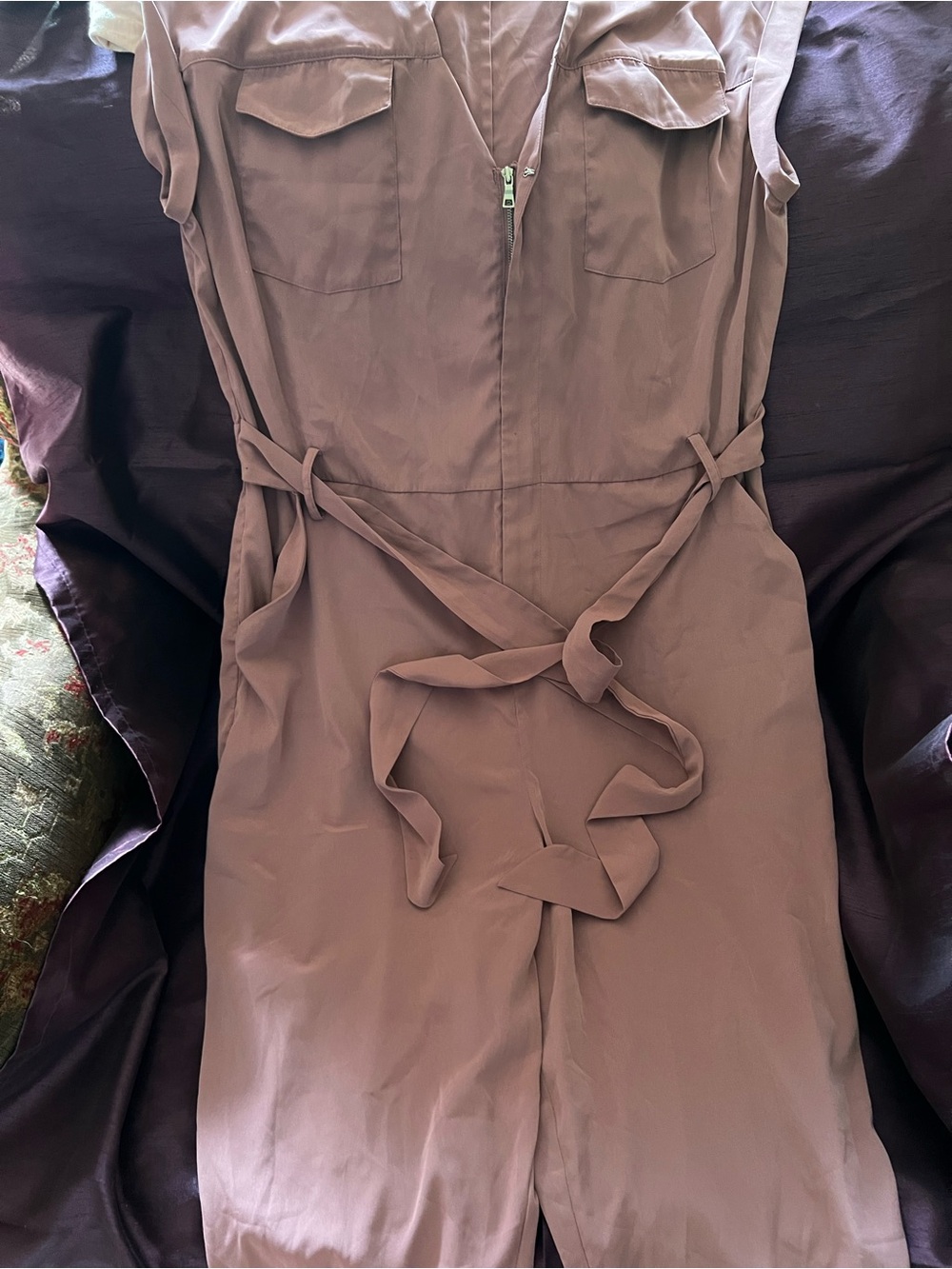 Jennifer Lopez Mauve Jumpsuit with Red Label